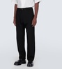 Virgin wool straight pants