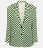 Checked single-breasted blazer