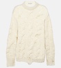 Kolda distressed cable-knit wool sweater