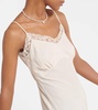 Crepe de chine slip dress