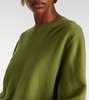 Crewneck cashmere knit sweater