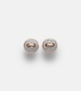 Pom Pom Dot 18kt rhodium-plated rose gold earrings with diamonds