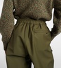 Technical wool-blend wide-leg pants