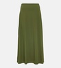 Jersey midi skirt