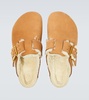 Boston nubuck and shearling clogs