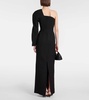 La Robe Pablo one-shoulder crêpe gown