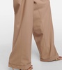 High-rise wool-blend wide-leg pants