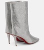 Astrilarge Strass suede ankle boots