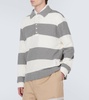 Striped Cotton Piqué Polo Sweater