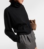 Wool, cashmere and silk turtleneck sweater