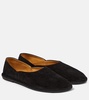 Black Canal Ballerina Flats