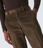 Cotton corduroy straight pants