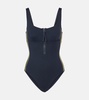 Tribune zip-up swimsuit