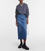 Peri denim maxi skirt