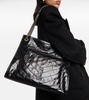 Niki crinkled leather shopper