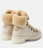 Swansea shearling-trimmed leather boots