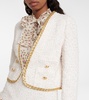 Embellished curly cropped jacket