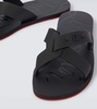 Loubi Cross rubber slides