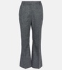 Fossett wool-blend bootcut pants