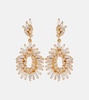 18kt gold earrings with diamonds