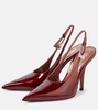 Jessica 105 patent leather slingback pumps