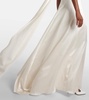 Bridal Pamela draped silk satin gown