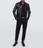 Leather blouson