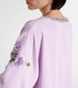 Embellished floral kaftan