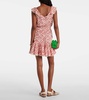 Bruna polka-dot ruffled minidress