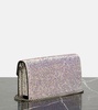 Loubi54 embellished leather clutch