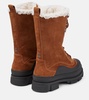 Aldea shearling-lined suede hiking boots