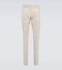 Linen slim pants