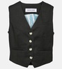 Bennett linen-blend twill vest