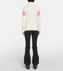 Colorblocked wool turtleneck sweater