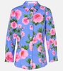 Floral cotton-blend shirt