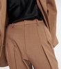 High-rise straight pants