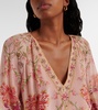 Blossoms and Brushstrokes floral silk blouse