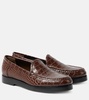 Dinelio croc-effect leather loafers