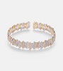 18kt yellow, rose, and white gold bracelet with diamonds