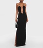 Mirabi halterneck cutout maxi dress