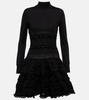 Crinoline wool minidress