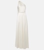 Bridal Pamela draped silk satin gown