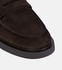 Harris shearling-lined suede loafers