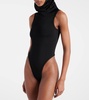 Black Hooded Bodysuit