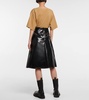 2 Moncler 1952 faux leather midi skirt