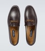 leather York Chain loafers