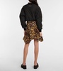 Cheetah-print mini skirt