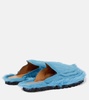 Calf hair slippers