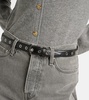 Embellished leather belt