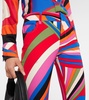 Iride printed flared pants